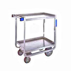 Thumbnail image #1 for Lakeside Manufacturing 521 Stainless Steel Utility Cart, 2 Solid Shelves, U-Handle, 700 lb Capacity