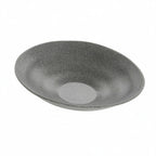 Thumbnail image #1 for G.E.T. Zeal ZEA100 Melamine Oval Bowl, 98 oz., Stone Grey, 13 x 11 x 3 in. Case of 10