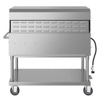 Thumbnail image #7 for Koolmore CGKIT4-48D 48-Inch 6-Burner Mobile Commercial Outdoor Propane Grill with Roll Dome Cover