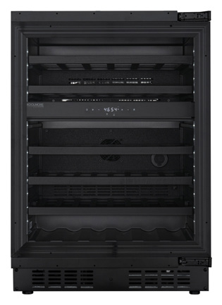 Product image #7 for KoolMore 2-Section Dual Zone Reach-In Wine Cooler with Glass Doors and Wooden Shelves