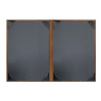 Thumbnail image #2 for Risch Sherwood SHERWOOD-2V 5.5X8.5 Hardback Faux-Wood Double-Fold Menu Cover, 5-1/2" x 8-1/2", 2-View Case of 25