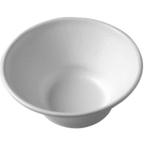 Thumbnail image #1 for G.E.T. Bugambilia BR012WW . . Round Cast Aluminum Bowl with Resin Coating, Solid White, 9 in. Diameter, 3-3/4 in. Deep