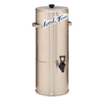 Thumbnail image #1 for Curtis TC-5H-S 5-Gallon Stainless Steel Iced Tea Dispenser, Short Round Tower, One Valve