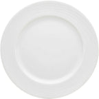 Thumbnail image #1 for Libbey Maitre by Bauscher 670187612000000 Porcelain Wide Plate, 10-1/4-Inch Round, Microwave-, Freezer- and Dishwasher-Safe