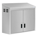 Thumbnail image #4 for Koolmore KM-WMC-1536-S 36-Inch Stainless Steel Wall Cabinet with Hinged Locking Doors, Slanted Roof, Ventilation Slits, and 2 Shelves