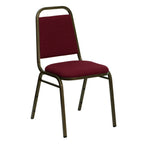 Thumbnail image #1 for Flash Furniture Hercules FD-BHF-2-BY-GG Stacking Banquet Chair, Burgundy Vinyl Upholstery, Trapezoidal Back, 500 lb Capacity
