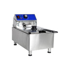 Thumbnail image #2 for Hakka Brothers EasyRose CF-13 Commercial Deep Fryer, 10L Tank, 1800W U-Shaped Heating Element, Stainless Steel