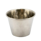 Thumbnail image #1 for Alegacy Foodservice Products 6500H Round Hammered Stainless Steel Sauce Cup, 2-1/2 oz, 2-3/8"H Case of 12