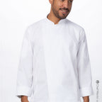 Thumbnail image #1 for Chef Works Re: Collection REBCLZ-WHT-XL Unisex White Poly/Cotton Long-Sleeve Chef Coat, XL