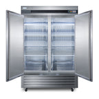Thumbnail image #2 for Summit Commercial Accucold® ARS49ML Medical Reach-In Refrigerator, Two-Section, 49 cu. ft., Solid French Doors, Stainless Steel