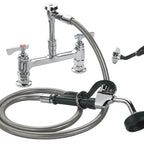Thumbnail image #2 for Krowne Royal Series 19-208L Deck-Mount Utility Pre-Rinse Spray Assembly, 8-Inch Centers, 72-Inch Stainless Steel Hose
