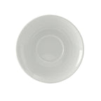 Thumbnail image #1 for Tuxton China Pacifica FPE-056 Porcelain Saucer, Round, 5-3/4" Diameter, Stackable Case of 3 Dozen