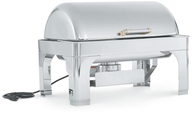 Product image #2 for New York, New York® 9 qt Countertop Oblong Roll Top Stainless Steel Chafer