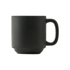 Thumbnail image #1 for Tuxton China Zion VBM-110J 11 oz Porcelain Coffee Mug, Stackable, Matte Black Case of 2 Dozen