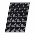 Thumbnail image #1 for Matfer Bourgeat Flexipan 336135 24-Compartment Silicone Savarin Mold, 3-1/3 oz Capacity, 23-3/4 x 15-3/4 in