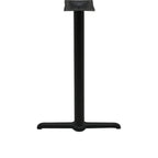 Thumbnail image #1 for Oak Street B530-4-BAR Bar-Height Steel Table Base, 5" x 30" Base Spread, 4" Column, Black Finish