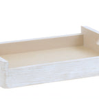 Thumbnail image #1 for Cal-Mil Newport 22454-1014-113 Rectangular White-Washed Pine Wood Accent Serving Tray, 17-1/4"W x 12-1/2"D x 3-1/4"H