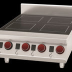 Thumbnail image #1 for American Range ARIND-4H-24-1 Multi-Hob Countertop Induction Range, (4) four burners, LCD displays power level 1-100) or temperature (70F/ 21C to