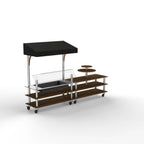 Thumbnail image #1 for Steelite International Mogogo, Modular MGCMLE04WSBW Commercial Foodservice Display Station, Mixed Materials