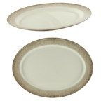 Thumbnail image #1 for Thunder Group Jazz SD2118J Melamine Oval Platter, 18 x 13-1/2 Inch Case of 12