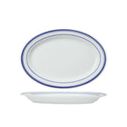 Thumbnail image #1 for Tuxton China American Riviera TAB-013 8.75-Inch x 12.25-Inch Oval Platter, 8.75"W x 12.25"D x 9.25"H, Vitrified China, BPA Free, Chip 1 Dozen
