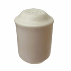 Thumbnail image #1 for International Tableware Roma SS-3 Ceramic Salt Shaker, American White, 2-1/8" Diameter x 3"H, Round Case of 3 Dozen