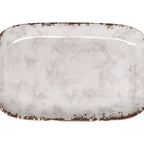 Thumbnail image #1 for G.E.T. French Mill™ CS-119-FM Rectangular Beige Melamine Platter, 12-3/4 x 9-1/2 in. 1 Dozen