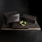 Thumbnail image #2 for G.E.T. Fo Bwa - EGS M15241-ZW Rectangular Melamine Buffet Riser, 24 x 15 x 1 Inch, Faux Zebra Wood Finish Case of 2