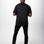 Thumbnail image #2 for Chef Works CBZ04-BLK-S Short-Sleeve Chef Coat, Center Zipper, Black, Size S