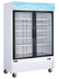 Thumbnail image #5 for Two-Section Reach-In Glass Door Merchandiser Refrigerator, 45 Cu. Ft., Bottom-Mount Self-Contained, White
