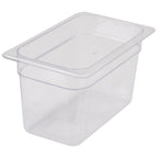 Thumbnail image #1 for Stanton Trading FP-1406 1/4 Size Clear Polycarbonate Steam Table Food Pan, 6" Deep Case of 24