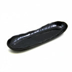 Thumbnail image #1 for G.E.T. Tuscany - EGS D134-B Black Melamine Free-Form Serving Tray, 13 x 4 x 1.5 in Case of 6