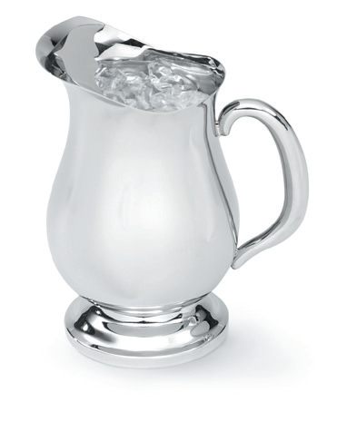 Product image #2 for Orion Bell-Shaped Stainless Steel Water Pitcher, 1.9 Qt, with Welded Ice Guard