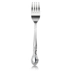 Thumbnail image #1 for New Star Foodservice Inc. 58666 6-inch 18/0 Stainless Steel Salad Fork, 1.8mm Gauge, Rose Pattern Case of 24 Dozen