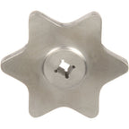 Thumbnail image #1 for AllPoints Foodservice Parts & Supplies Mavrik 221623 Stainless Steel Draw-Off Valve Handle for 1-1/2" and 2" Valves