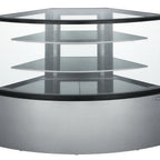 Thumbnail image #1 for MVP Group LLC Kool-It KBF-60CD Ambient Pastry Display Case, Full-Service, Straight Glass Front, 2 Adjustable Shelves, Stainless Steel Exterior
