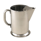 Thumbnail image #1 for Alegacy Foodservice Products S980 Water Pitcher, 64 oz, 18/8 Stainless Steel, with Ice Guard and Gadroon Base