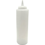 Thumbnail image #1 for AllPoints Foodservice Parts & Supplies Server 2171093 Hi-Temp Squeeze Bottle, 16 oz, Clear, Single Tip