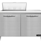 Thumbnail image #1 for Continental Refrigerator Designer Line D48N8C Refrigerated Sandwich Prep Table, 48" Wide, 2 Doors, 8-Pan Top, Stainless Steel