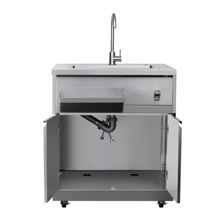 Product image #6 for KoolMore 1-Compartment Stainless Steel Sink with Cabinet, 32" W x 26" D x 37-9/10" H