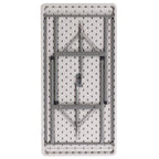 Thumbnail image #2 for Flash Furniture RB-2448-GG Folding Outdoor Table, 48"W x 24"D, Granite White Molded Plastic Top