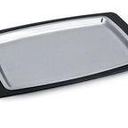 Thumbnail image #1 for New Star Foodservice Inc. 26672 11-Inch Rectangular Stainless Steel Sizzling Platter Set with Black Insulated Holder Case of 12