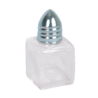 Thumbnail image #1 for Thunder Group GLTWCC005 Salt/Pepper Shaker, 1/2 oz Glass Cube, Stainless Steel Bullet Cap Case of 48 Dozen