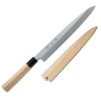 Thumbnail image #1 for Korin Inc Suisin HSU-SAKYA-240 Yanagi Knife, 9-7/16 in, Right-Handed, Single-Edge, Forged White Steel, Wood Handle