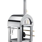 Thumbnail image #6 for Koolmore KM-OKS-WFPO Outdoor Wood-Fired Pizza Oven, 32-Inch Wide, Stainless Steel, Mobile Casters