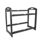 Thumbnail image #1 for Mikasa Hospitality (Lifetime Brands, Inc.) Select Concept BQ208B 2-Tier Buffet Stand, Black Oak, Holds GN 1/1 and 1/2