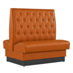 Thumbnail image #1 for ATSMFG ATS AT&S-AD-W48-BT GR5/COM Double Upholstered Restaurant Booth, 48"L x 48"H, Button-Tufted Back, Finished Outside Back