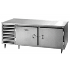 Thumbnail image #1 for Utility Refrigerator PT-CHR-90-3S-3S-D-EM Three-Section Pass-Through Undercounter Refrigerator, 31 cu. ft., Stainless Steel Doors
