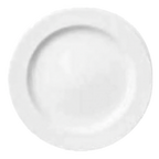 Thumbnail image #1 for Libbey Slenda 905356820 9-Inch Round Footed Porcelain Plate with Medium Rim, White