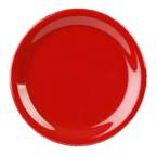 Thumbnail image #1 for Thunder Group CR109PR 9-Inch Round Narrow-Rim Pure Red Melamine Plate Case of 4 Dozen